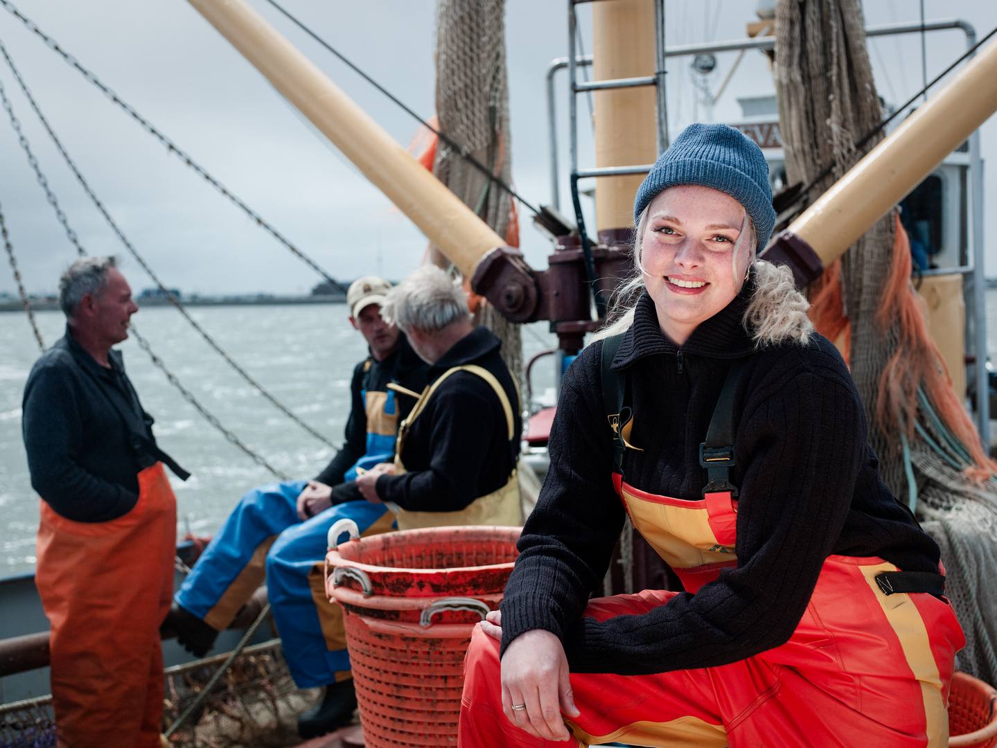Zeewaardig schip op open water